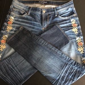 Driftwood Skinny Distressed Jeans